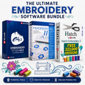 Ultimate Embroidery Software Bundle | Wilcom Embroidery Studio e4.2 + Brother PE-Design 11 + Hatch Embroidery 2 Digitizing Software